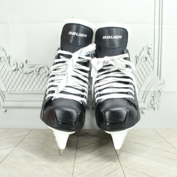 Bauer Supreme Enforcer Black Leather Lace Up Ice Hockey Skates Shoes Size 5 - Picture 4 of 9